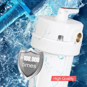 Manual Home Car Outdoor Water Filter System 10-20 Inch Faucet Mounted Canister Alkaline Drinking Purifier 5Micron Pre Filter