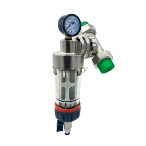 Easy to Clean Spin Down Sediment Pre Filter for Under Sink Brass Water Pre Filter Direct Flush Pre Filter