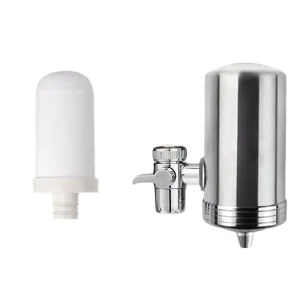 Eco Friendly 304 Stainless Steel Faucet Water Filter Activated Carbon Ceramic Composite Cartridge High Efficiency Dual Mode
