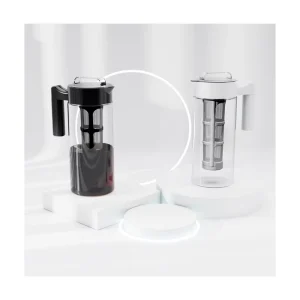 Eco Friendly Classic CE Certified Iced Teapot Kettle Glass Pitcher Hot Cold Water Jug 1200ML