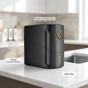 Eco Friendly Plastic 5 Stage Reverse Osmosis Electric Water Filter Under Sink Cabinet RO Purification System Household Use