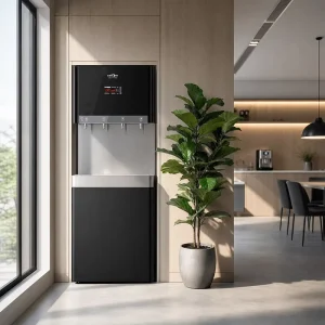 Eco Friendly Vertical Water Dispenser Hot Cold Water Filter System Reverse Osmosis 5 Stage for Commercial Factory Office