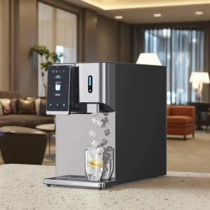 Electric 2200W Countertop Water Dispenser with RO Filter Ice Maker Hot Cold Functions for Household Hotel Commercial Use
