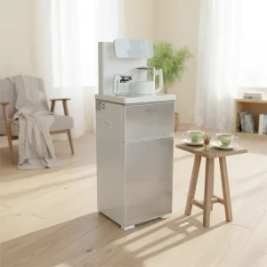 Electric 220V Freestanding Hot Cold Water Dispenser Touch Control Stainless Steel for Household & Hotel Use