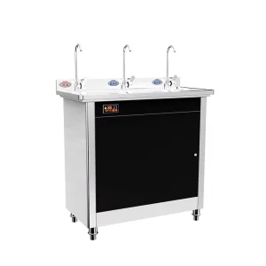 Electric 3 Tap Stainless Steel Water Purifier Dispenser Hot And Cold Drinking Fountain Freestanding Water Drinker