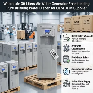 Electric 30 Liters Air Water Generator Freestanding Pure Drinking Water Dispenser for Household RV Use OEM ODM