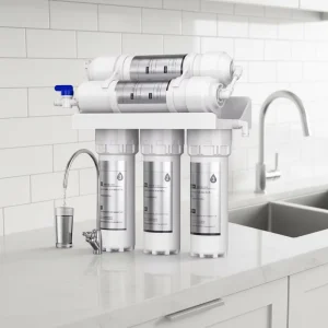 Electric 5-Stage Plastic Reverse Osmosis Water Filter for Home and Hotel Use