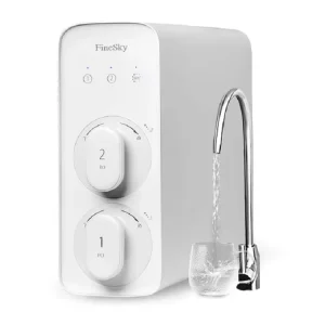 Electric 5-Stage RO Water Purifier, 600 GPD, Plastic Countertop Design with Self-Cleaning