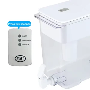 Electric Alkaline Water Dispenser Machine 10L Countertop Water Filtration Purifier with Hydrogen-Rich Ionizer for Home