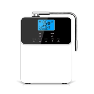 Electric Alkaline Water Ionizer & Filter Water Purifier with 11 Plates Plastic Housing Desktop Use for Household