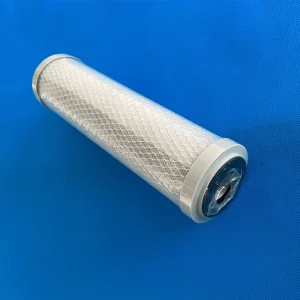 Electric CTO 10-Inch 5-Micron Activated Carbon Block Water Filter Cartridge, 50 GPD