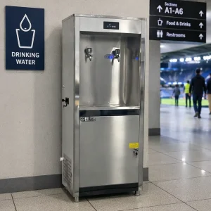 Electric Commercial Cold Water Dispenser and Drinking Water Fountain with RO System