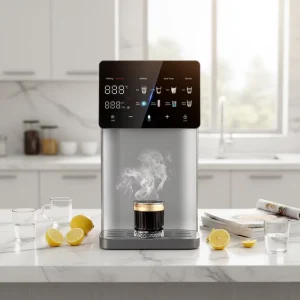 Electric Commercial Compressor Countertop Instant Hot Cold Water Dispenser with UV RO Filter Drinking Water Purifier