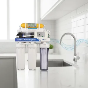 Electric Commercial Under-Sink 6-Stage Reverse Osmosis Water Purification System with 75 GPD Flow Rate