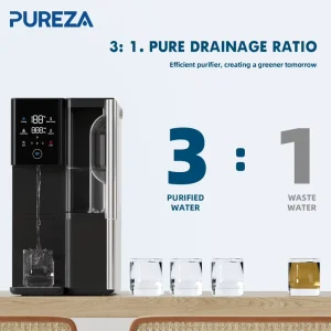 Electric Countertop RO Instant Hot and Cold Water Dispenser with 3:1 Pure Drainage Ratio