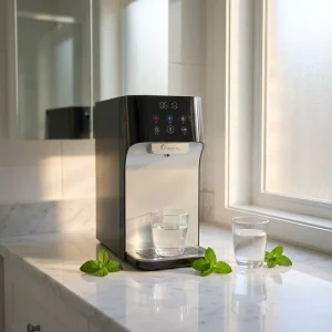 Electric Freestanding Hot Water Dispenser with Plastic Housing for Household and Hotel Use