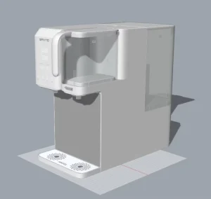 Electric Freestanding Hot and Cold Water Dispenser with Plastic Housing for Home, Hotel, or Outdoor Use