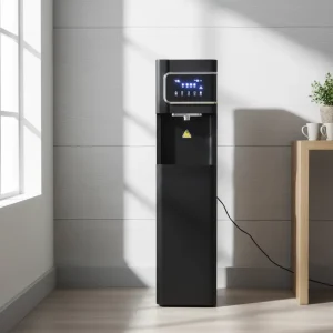 Electric Freestanding Hot and Cold Water Dispenser with Plastic Housing for Household and Hotel Use