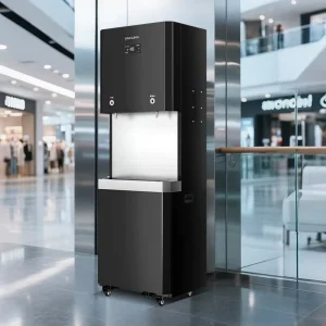 Electric Freestanding Stainless Steel Reverse Osmosis Bottom Load Water Dispenser and Purifier for Outdoor and Hotel Use