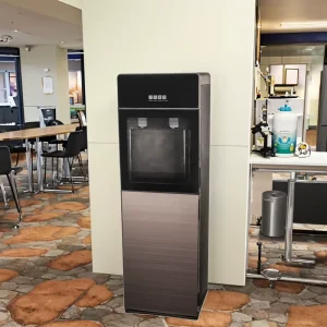Electric Freestanding Water Dispenser with Stand Bottom Loading Hot Cold Compressor Cooling Plastic Housing for Household Use