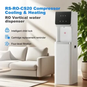 Electric Hot and Cold Water Dispenser Plastic Freestanding Hotel Use Tap Water Purifier