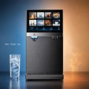 Electric Instant Hot Cold Ice RO Water Dispenser Countertop Sparkling Water Purifier Smart Touch Screen for Hotel Outdoor Use