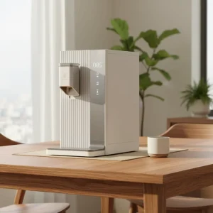 Electric Instant Hot and Cold Water Filter Dispenser with Plastic Housing, Smart App Control and Desktop Design