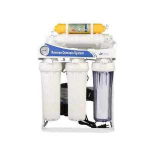Electric Plastic Under Sink 6 Stage Reverse Osmosis Water Purification System with 50 GPD Flow Rate and 6 Month Filter Life