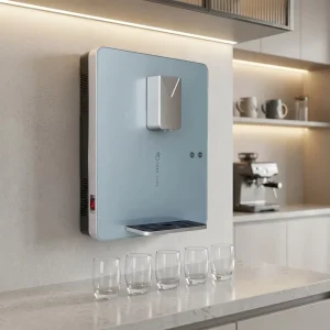 Electric Plastic Wall-Mounted or Freestanding Instant Hot Water Dispenser with Filter System for Hotel Use