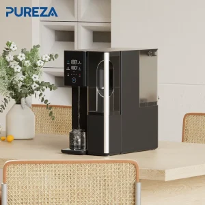 Electric RO Water Dispenser Cooler Hot Portable Plastic Desktop Purifier for Household Use 0.26L/min