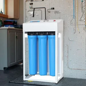 Electric Self Cleaning Countertop High Pressure 5 Stage Sediment RO Prefilter System 100 GPD Clear Water Filter