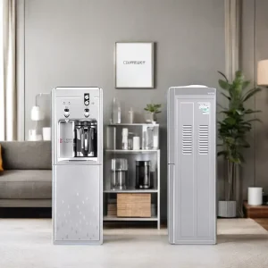 Electric Stand-Up Stainless Steel Water Dispenser and Still Water Purifier with Hot and Cold Water for Household Use