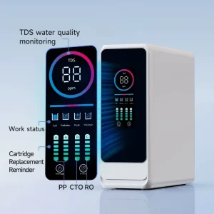 Electric Tankless RO Water Purifier with Self-Cleaning, LED Display, and Filter Life Monitoring