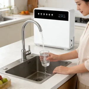 Electric Under-Sink Reverse Osmosis Water Filter System 5-Stage Direct-Flow Filtration for Household Use