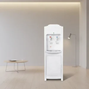 Electric Vertical Plastic Water Dispenser with Integrated Hot/Cold Dual-Temperature Control for Household and Hotel Use