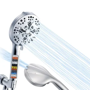 Electric Water Filter for Shower Experience Household Plastic Shower Head with Filtered Water