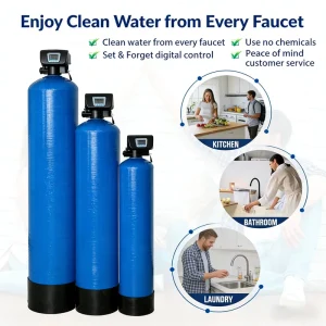 Electric Whole House Iron Manganese H2S Removal Filter System for Household Use Solves Rusty Water and Bad Smell 20ppm Reduction