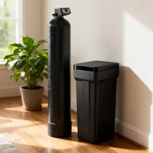Electric Whole-House Residential Water Softener System with Softener Valve for Shower