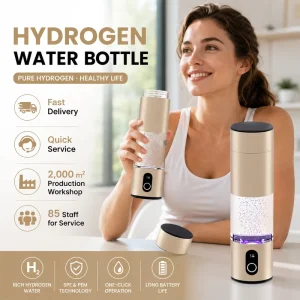 Electrolysis SPE PEM Hydrogen Water Cup 6000ppb Portable Molecular H2 Generator for Spa Use