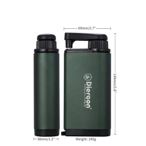 Emergency Portable Aluminum Outdoor Water Filter Lightweight for Hiking Camping and Survival TW01