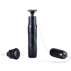 Emergency Portable Outdoor Water Purifier with 5 Stage Filtration Manual Operation Cleanable Filter for Long Term Survival