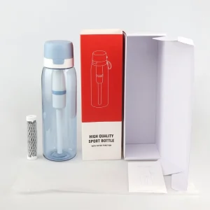 Emergency Rescue Activated Carbon Tritan Filter Water Bottle for RV & Car Use Outdoor Survival 150L Capacity Eco Friendly