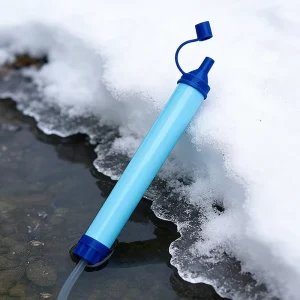 Emergency Water Straws Lightweight Reusable 1900-gallon Filters for Camping Hiking Travel Biking Survival Drinking Water