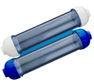 Empty 8 Inches Water Filter Housing T33 Inline Water Filter Housing for Drinking Water Filter System clear Refillable Housing