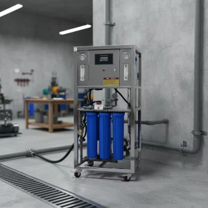 Energy Saving Open Type Tank 250lph Reverse Osmosis Water Filter System PLC Pump Commercial Use NSF Certified 1 Year
