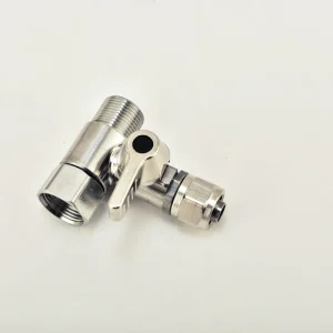 European Standard 3/8 Inch Manual Stainless Steel Ball Valve, Model 3/8-3P, Water Filter Parts