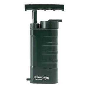 Explorer Small Outdoor Survival Ceramic UF Water Filter 0.01 Micron Portable Water Purifier Manual Power Source