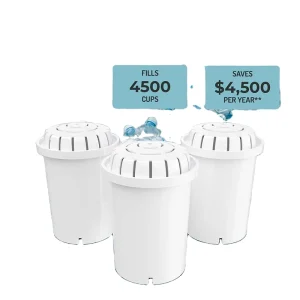 F004 Eco-Friendly Filter Cartridge Replacement Pack of 3 for Household Drinking Water Filtration