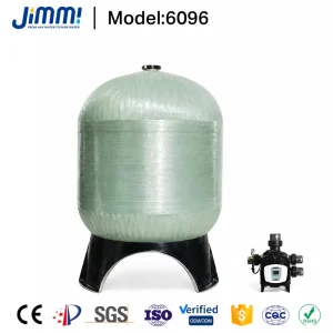 FRP Fiberglass Tank Wide-Mouth Thickened Multi-Filter Water Purification System 250L-10000L Capacity 750L/Hour
