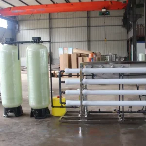 FRP Reverse Osmosis Plant with High Pressure Pump for Groundwater Purification Projects
